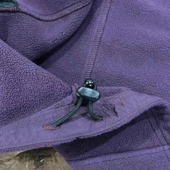 L.L. Bean Women's Full Zip Fleece Jacket Purple/Plum size Medium-Reg Polartec - Picture 13 of 14